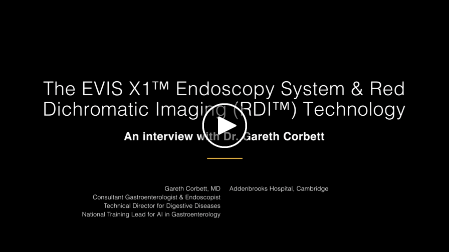 EVIS X1™ Endoscopy System & Red Dichromatic Imaging (RDI™) Technology - Play Video